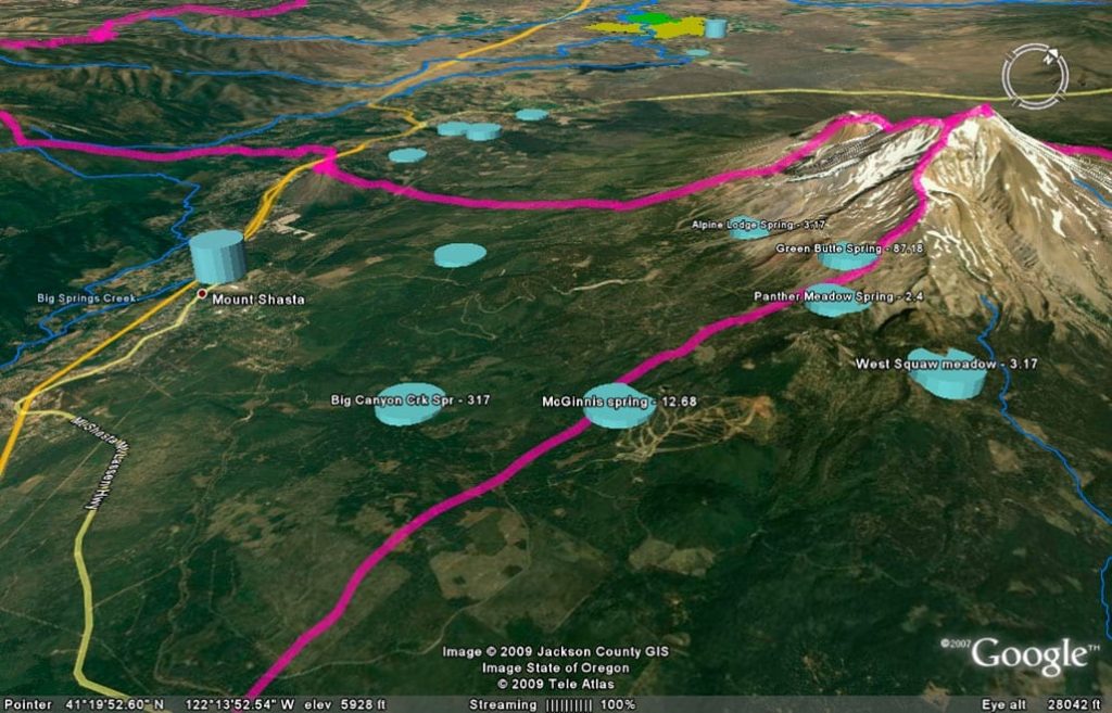 CalTrout Presents Mount Shasta Spring Waters Data at Crystal Geyser Meeting: 3/24/14