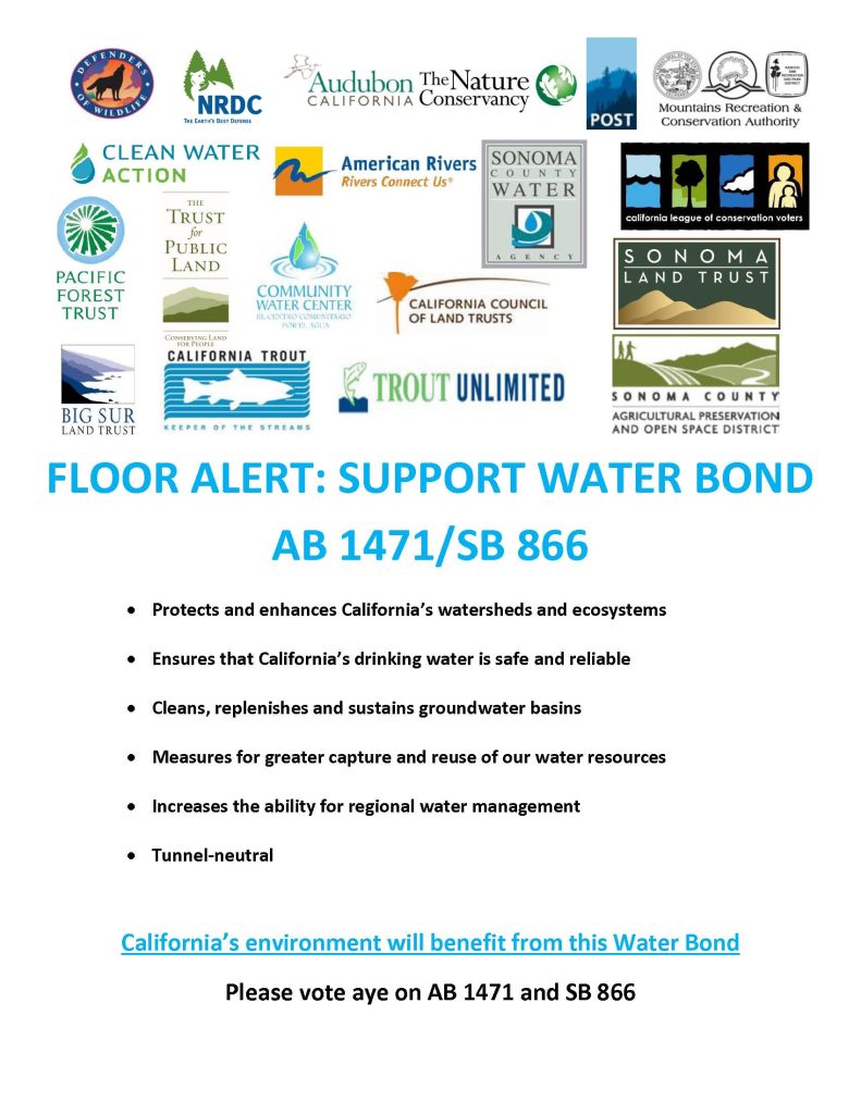 CalTrout Supports Proposed Water Bond