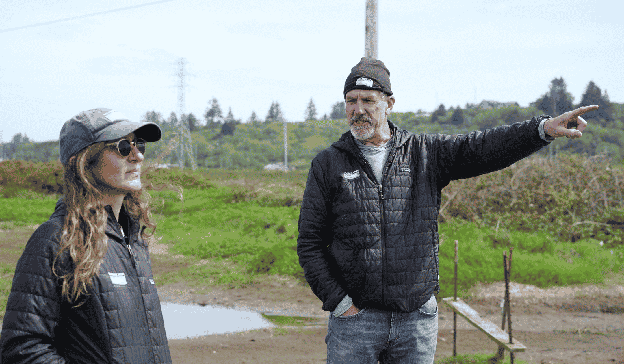 Darren and Katy discussing Elk River & Wiyot Parcel