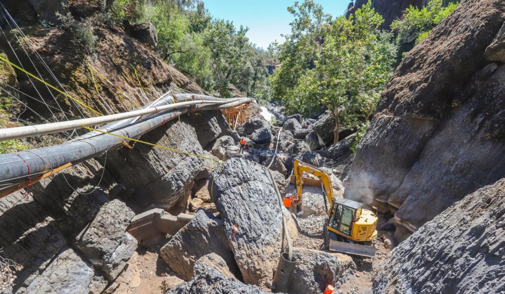 Iron Canyon construction